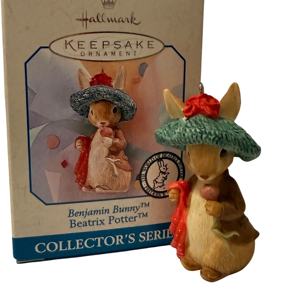 Hallmark Keepsake 1998 Benjamin Bunny Beatrix Potter Ornament Collector Series